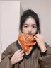 啄木鸟磁吸三角护颈小围巾女秋冬季2024新款棉麻丝巾百搭感方巾保暖围脖 棉麻磁扣-羽意丝绒【新升级面料 实拍图