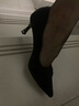ZHR高跟鞋女细跟法式小香风百搭通勤职业鞋女尖头浅口单鞋女 黑色 36 实拍图