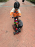 斯威（SWAY） 滑板车儿童 2-3-6-10-15岁宝宝大童滑滑车闪光轮折叠小孩踏板车 骑士黑-加宽闪光轮【头盔护具】 实拍图