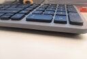 航世（BOW）K670DL 双模无线蓝牙充电键盘 家用办公平板手机笔记本电脑轻音键盘 黑灰色 晒单实拍图