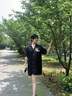 俞兆林冰丝睡裙女夏季薄款短袖夏天性感蕾丝可外穿女士睡衣家居服 NSXER-6680黑色 L (建议100-120斤） 实拍图
