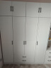 旺府美居【包安装】衣柜卧室平开门欧式简易家用多门收纳储物大衣橱 长160高180深50主柜+顶柜+边柜【四门】 实拍图