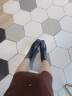 迪芙斯女靴冬季新款短靴女方头鳄鱼纹粗跟瘦瘦靴女DF34116048 鳄纹黑色（主推款短靴） 37 晒单实拍图