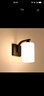 壁灯现代简约美式创意客厅卧室床头灯过道走廊玄关阳台LED灯具 6001-1黑【常规款不带开关】 12W白光 实拍图
