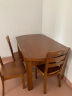 千禧盛世 实木餐桌椅子组合小户型餐厅家具 胡桃色普通款 138cm 一桌六椅 实拍图