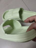 百慕倾臣夏季凉拖鞋女士室内外简约休闲舒适百搭软底防滑静音情侣拖鞋男 绿色 40-41 正码 实拍图