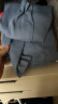 无印良品（MUJI）女式 弹力罗纹编织 圆领长袖T恤打底衫女款内搭 BB2OVA4S 烟熏蓝色 M  (160/84A) 晒单实拍图