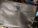 法国COW 男包男士单肩包时尚公文竖款商务休闲单肩斜挎包小方包 C-8881 横款单肩 实拍图