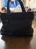 澳懿男士公文包真皮男包时尚潮流手提包头层牛皮商务包2025新款 黑色平纹款 大号可装电脑14英寸 实拍图
