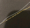周六福（ZLF）  18k金项链女玫瑰金彩金项链O字素链女生 白-41+5cm（0.8-1g） 素链 实拍图