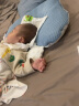 ipoosi婴儿定型枕头新生儿纠正矫正偏头0-6个月宝宝头型调节安抚枕 【双面+抽绳设计+固定柱】蓝色 晒单实拍图