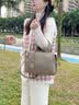 狄梵普（DIFANPU）2026新款女士包包手提斜挎包枕头包生日实用送女友送老婆礼物 大象灰【精美礼盒】 实拍图
