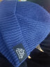 奥尼捷（AONIJIE） 帽子男秋冬季女户外运动加厚针织毛线帽登山滑雪冷帽跑步保暖帽 M30蓝色 均码 实拍图