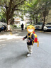 托马斯1-5岁宝宝幼儿园书包迷你可爱蘑菇小背包超轻便儿童双肩包 原力蓝【含腰包】送丢失绳 实拍图