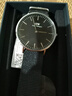 丹尼尔惠灵顿（DanielWellington）dw手表男简约时尚瑞典男士手表石英欧美腕表送男友送父亲节日礼物 银色边尼龙黑盘DW149-40MM 实拍图