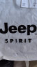 JEEP SPIRIT吉普纯棉背心男夏季圆领无袖体恤男士外穿弹力打底衫 白色 XL  实拍图
