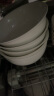 浩雅釉下彩景德镇陶瓷餐具面碗汤碗大号饭碗简约 纯白6英寸4个装 实拍图