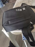 七匹狼（SEPTWOLVES）单肩包男斜挎包男士包时尚休闲商务包大容量帆布包背包爸爸散步包 60%选择黑色大号【带侧袋】 实拍图