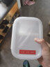 乐扣乐扣耐热玻璃保鲜盒微波炉饭盒密封便当盒餐盒冰箱收纳盒630ml二分隔 实拍图