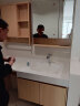 扫地机器人浴室柜岩板一体洗手盆洗衣机柜组合可丽耐洗漱台原木风 1.2米岩板陶瓷无缝盆+智能镜 晒单实拍图