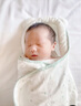 艾茵美（oinme）初生婴儿睡袋防惊跳包被纯棉用品新生儿包单宝宝襁褓秋冬抱被 白底星空夹棉款(0-6个月) 实拍图