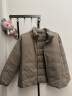无印良品（MUJI）女式 便携式 立领羽绒夹克羽绒服外套冬季女装女款外衣 浅棕色 M （160/84A） 实拍图