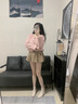 达芙妮马丁靴女切尔西短靴秋冬加绒2024新款法式粗跟复古英伦风瘦瘦靴 米色【单里】 37 实拍图