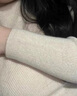 ERTN羊绒衫女100%山羊绒2025年新款半高领羊毛内搭修身显瘦打底衫秋冬 浅驼色（升级礼盒包装） M 【95-105斤】 实拍图