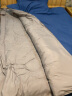 南极人（Nanjiren）纯色磨毛被套150x200cm单双人被罩200x230cm学生被套单件被褥全套 蓝色+驼色【亲肤透气可裸睡】 1.5米床四件套【被套150*200】 实拍图