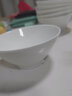 玉蝶景德镇陶瓷碗家用吃饭大号汤碗面碗日式白色斗笠碗骨瓷米饭碗深盘 5英寸6个装（小饭碗） 实拍图