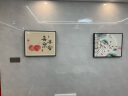 柳莺花燕免打孔电表箱装饰画现代简约客厅餐厅挂画电闸箱配电箱遮挡壁画 喜乐平安 55X45遮挡45X35表箱 上掀款 实拍图