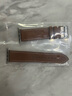 istrap苹果手表表带真皮爱马仕同款牛皮适用apple watch表带S10/9/8/7/6/5/SE男女士iWatch ultra2手表带 浅棕白线丨银色配件 40/41/42MM表盘【适用Wat 实拍图