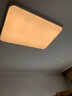 欧普led照明吸顶灯长方形简约现代客厅灯餐厅卧室家用圆形灯具大全 银框厚8cm110*70cm三色变光120瓦 晒单实拍图