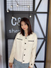 Olrain欧芮儿奶杏色休闲加厚短外套女冬装年新款显瘦休闲毛呢大衣 奶油杏 M 实拍图