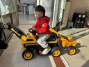 小乐狗 大型儿童电动车挖掘机1-6岁男孩超大号遥控可坐人四轮车电瓶车 【全电动遥控】黄-电挖臂-推把 实拍图