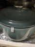 酷彩（Le Creuset）进口珐琅锅铸铁22/24/26cm圆形锅汤锅焖蒸炖煮锅炖锅煲汤微压锅 【1-3口之家】海蓝色 20cm 实拍图