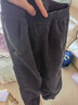 巴布豆儿童裤子秋冬季男童加绒保暖女童灯芯绒长裤时尚宽松潮流童装 深灰 140 实拍图