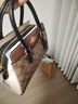 COACH蔻驰女包包奢侈品大牌女士单肩斜挎手提戴妃包情人节礼物 卡其色拼色CH287IME7V 实拍图