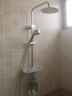 卓浴 卫浴明装淋浴花洒套装全套加厚龙头带下出水明管增压喷头淋雨器 【强力增压】加厚龙头，增压圆款 实拍图