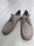 他她（TATA）透气休闲皮鞋男士薄款舒适系带单鞋2024夏季新款TEE01BM4 灰色 43 实拍图