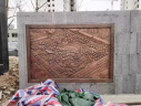 玻璃钢仿铜浮雕定制  大型校园文化人物背景墙壁画  锻铜铸铜浮雕 浅棕色 定制 实拍图