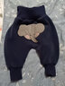 嘟嘟家童装宝宝大屁屁裤冬装男童保暖加绒pp裤女童裤子冬款可爱儿童长裤 藏青大象 73 实拍图
