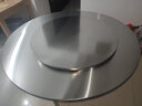 腾景顺304不锈钢圆形餐桌折叠大圆桌子带转盘内置转盘圆桌饭桌家用加厚 1.4米连体桌带0.9转盘特厚304 实拍图