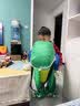 虞人嘉网红充气恐龙衣服儿童成人cosplay搞怪人偶服装六一万圣节表演服 绿色恐龙-中童(90-120cm)【热销】 颜色 实拍图