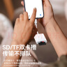 毕亚兹 苹果手机读卡器sd卡存储卡相机转换器iPhone外接TF内存卡Lightning插卡otg转接头二合一传输转化 实拍图