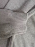 鹿王（KING DEER）【全羊绒】羊绒衫女士圆领纯色透气保暖打底针织毛衣912212335 高级灰 160/80A 晒单实拍图