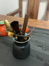 不拙茶道六君子套装功夫茶具配件茶夹子茶勺茶艺摆件茶具配件三件套 3- 禅黑福运德物茶道（6配件） 实拍图