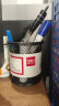得力(deli)金属网纹圆形笔筒 简约创意桌面收纳盒 办公用品 黑色 实拍图