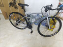 EG7公路山地自行车成人死飞变速通勤越野旅行城市单车儿童男青少年 星光40刀-钛银色 26寸24速 实拍图