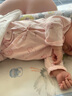 童泰春夏0-6月新生儿婴幼儿宝宝内衣纯棉哈衣连体衣2件装 粉色 59cm 实拍图